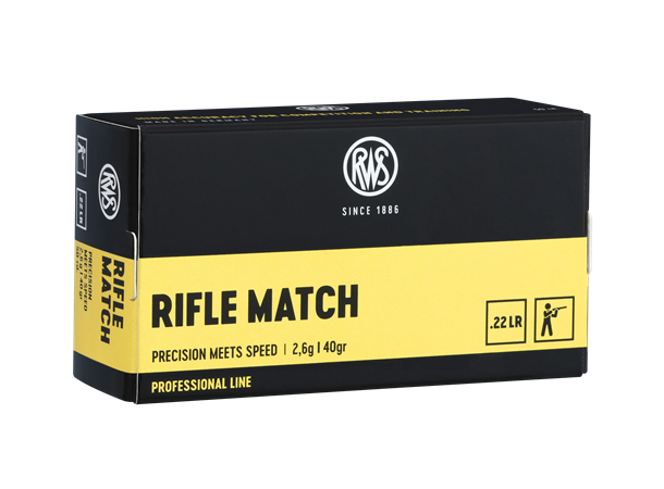 RWS 22LR Rifle Match-LOT 40 grains/2,6g