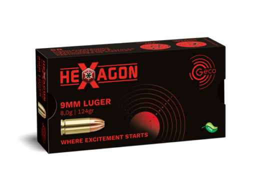 Geco 9mm Luger 124gr HEXAGON