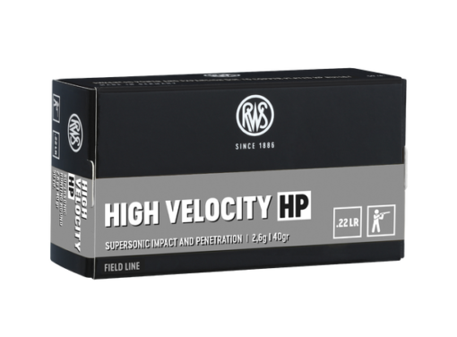 RWS 22LR High Velocity HP 40g grains/2,6g