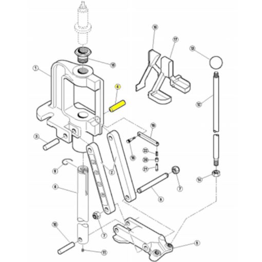 RCBS Rock Chucker Supreme Link Pin, right