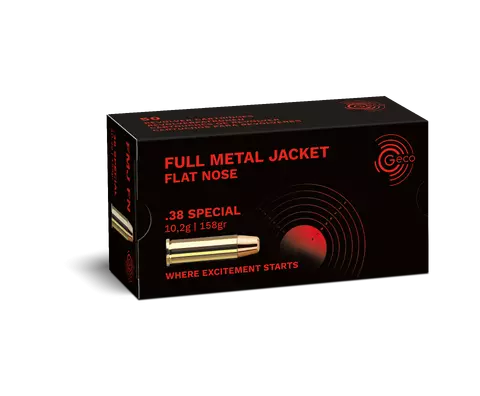 Geco 38 Special 158gr FMJ Flat Point