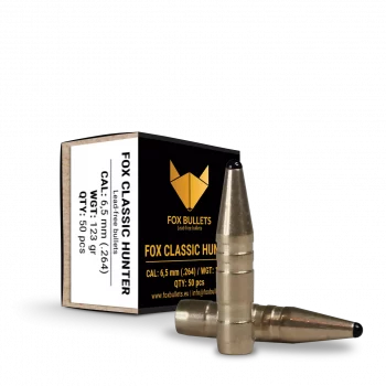 Fox 123gr. Classic Hunter 6,5mm (.264) 50pk