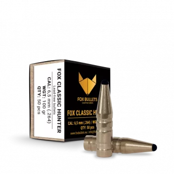Fox 100 gr. Classic Hunter 6,5mm (.264) 50 pk.
