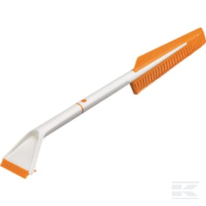 Fiskars SnowXpert børste og isskrape hvit/orange
