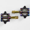 Bontrager Comp MTB Pedal Set, Gold/Purple anodisert