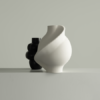 Louise Roe, Pirout vase 02 raw white