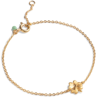 Enamel, Organic Clover Bracelet