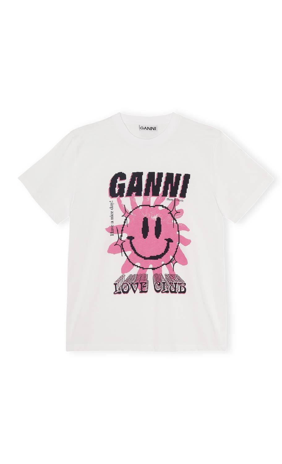GANNI, Basic Cotton Jersey T-shirt