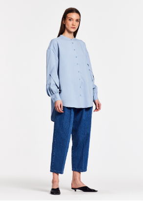 One&Other, Bianca Shirt Sky Blue