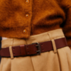 Cathrine Hammel, Leather Belt Dark Brown