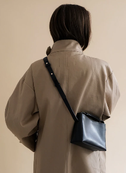 Flattered, Hedda Mini Handbag Black Leather