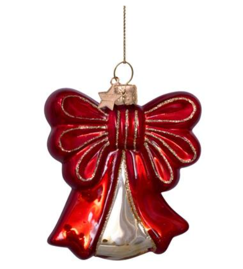 Vondels, ornament red bow