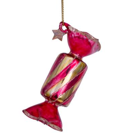 Vondels, ornament red candy