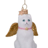 Vondels, Ornament white cat w/wings