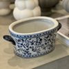 G&C, Planter oval blue/white small