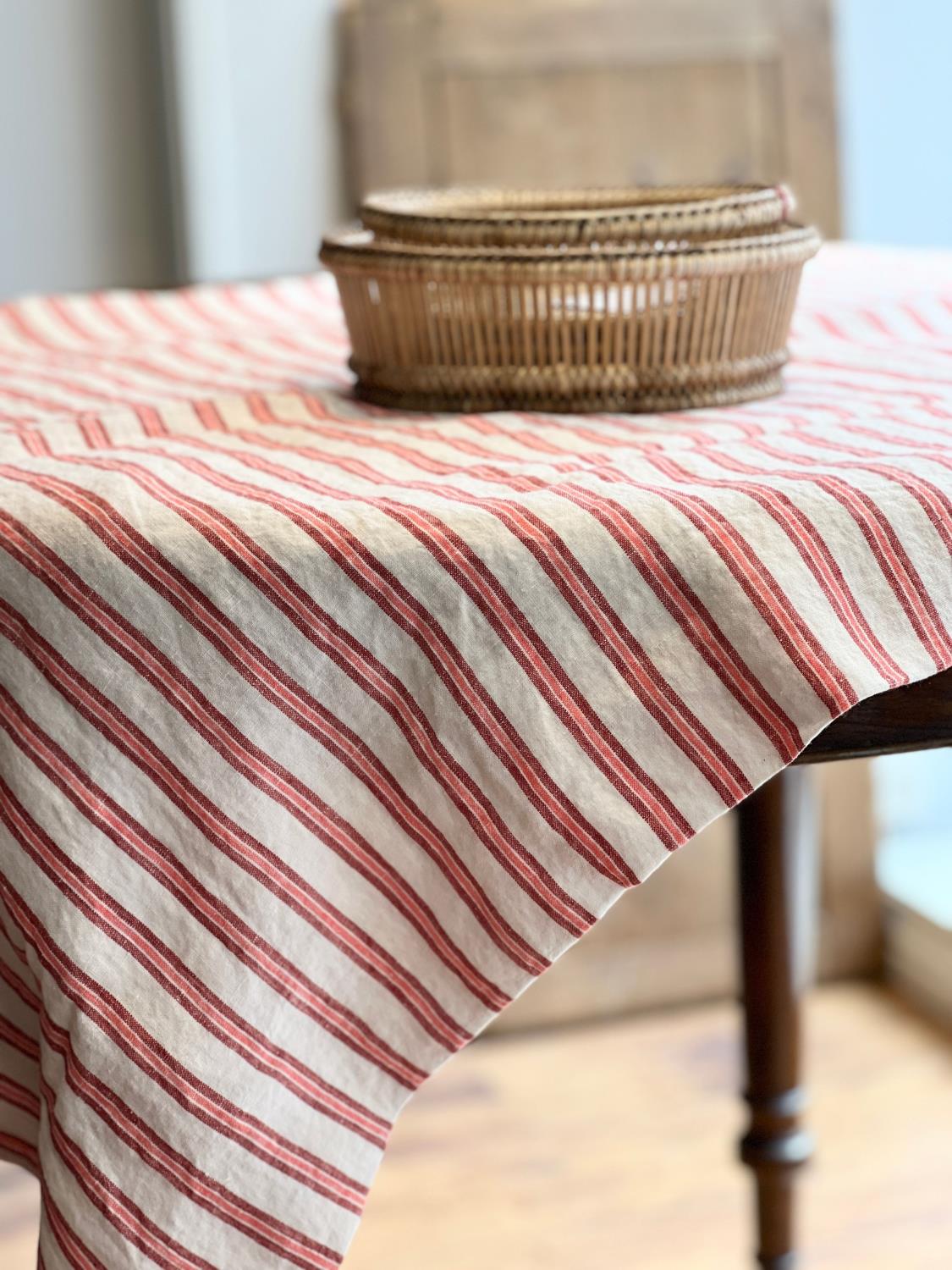 Line Particulier, Tablecloth, Summer Mattress Stripe, 140x250
