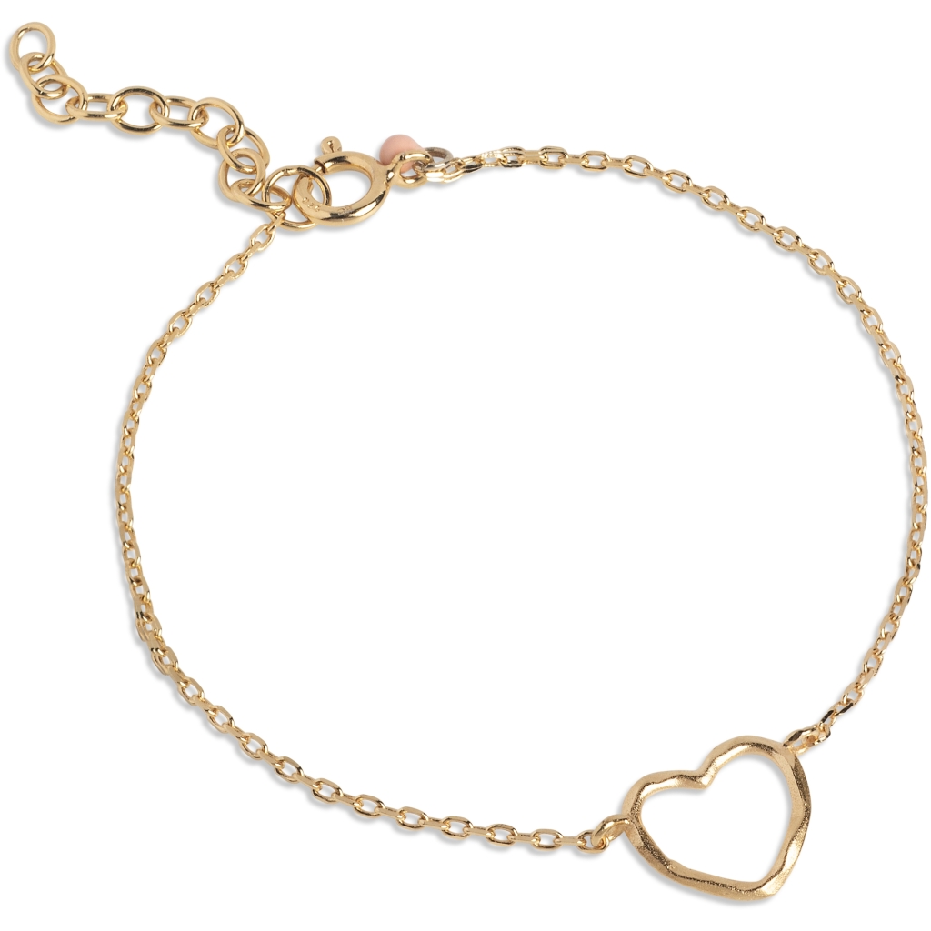 Enamel,  Organic Heart Bracelet