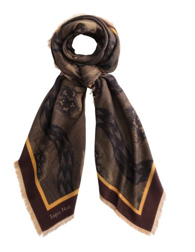 Tapis Noir, Large French Wave Scarf