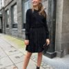 Cathrine Hammel, Satin Miami Dress Shiny Black