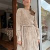 Cathrine Hammel, Satin Miami Dress Oatemeal
