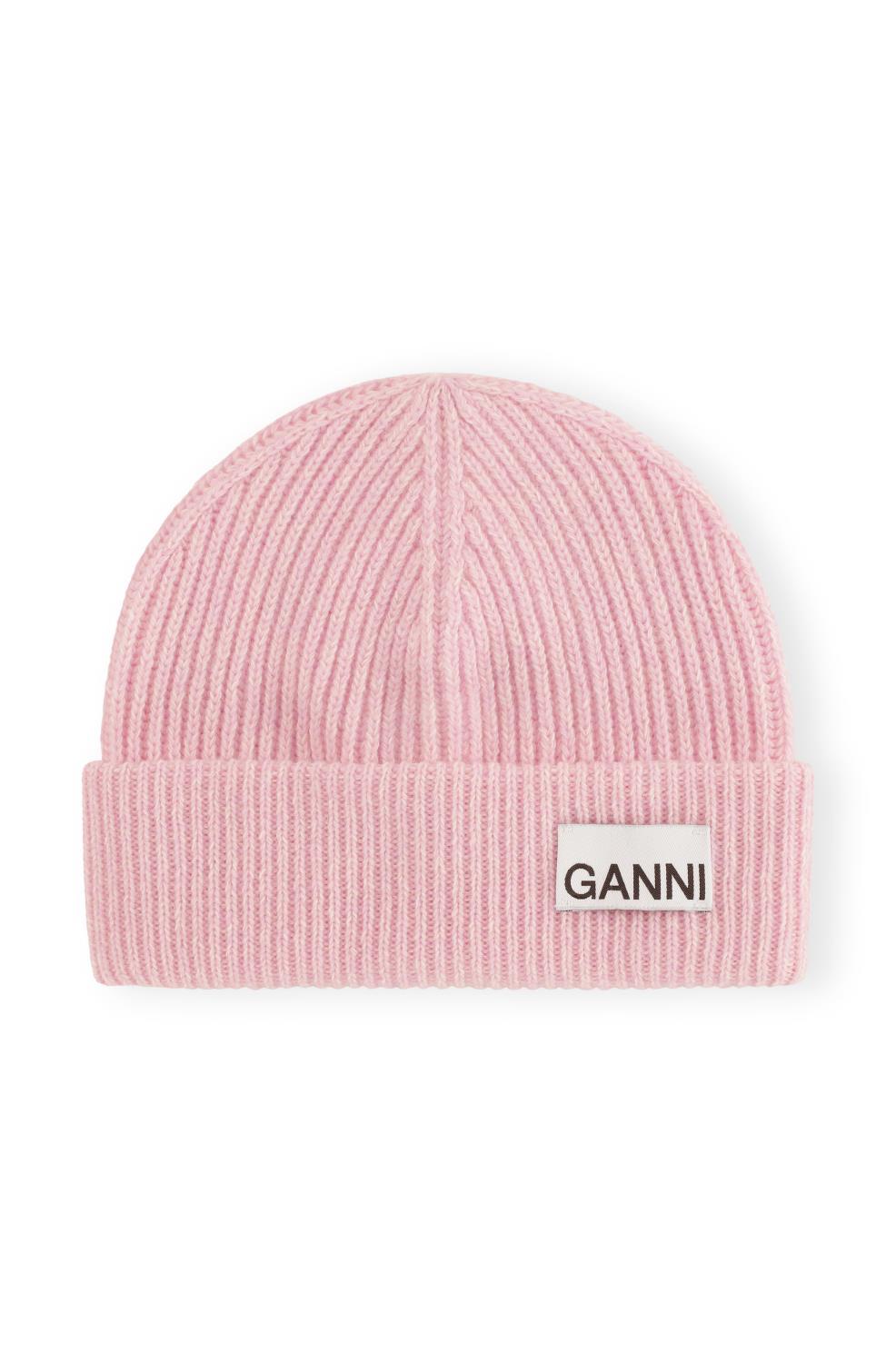 Ganni, Light Structured Rib Knit Beanie