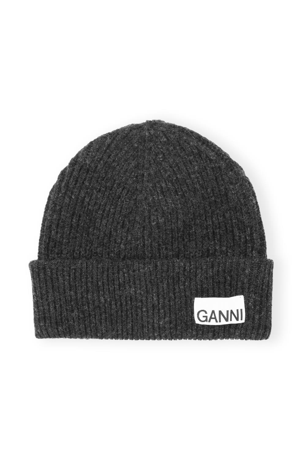 Ganni, Light Structured Rib Knit Beanie