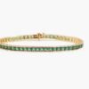 Izabel Display, Tennis Bracelet Green Gold
