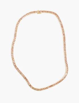 Isabel Display, Tennis Necklace Beige Gold
