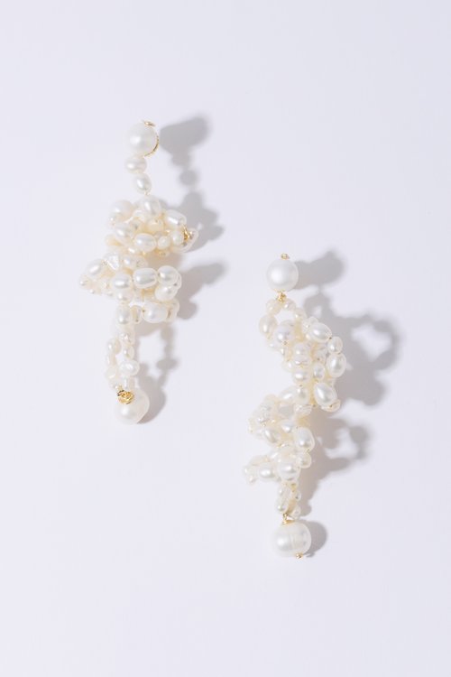 Pearl Octopuss.Y, White Lotus Earrings