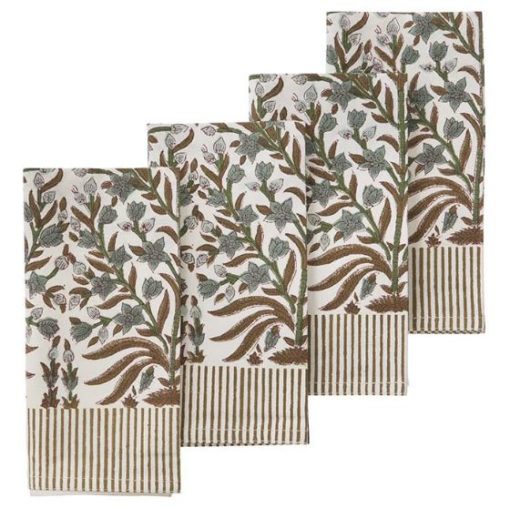 Bungalow, Napkin Jasmine Sage 4pcs