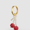 Pura Utz, Mini Bright Cherry Earring