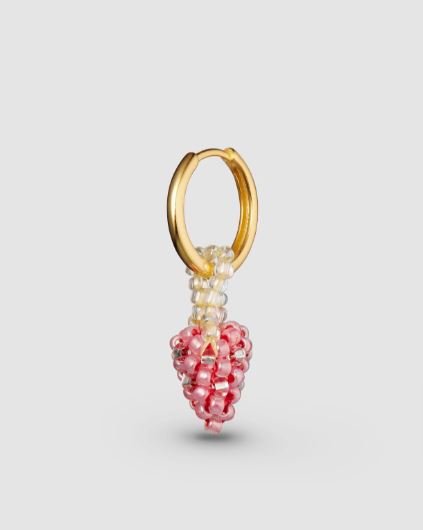 Pura Utz, Mini Pale Strawberry Earring