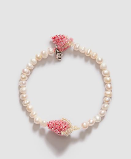 Pura Utz, Pearl Pale Strawberry Bracelet