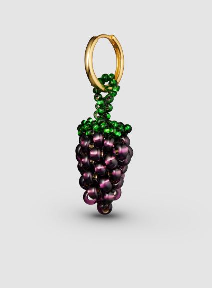 Pura Utz, Grape Earring