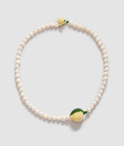 Pura Utz, Halskjede- Pearl Lemon Charm