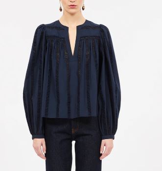 Ulla Johnson, Rowan blouse midnight