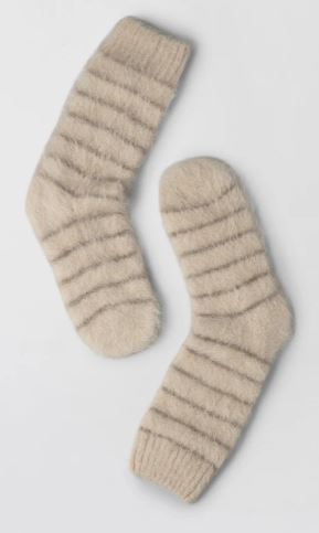 FWSS, Monepellier Cosy Socks Cream Stripe