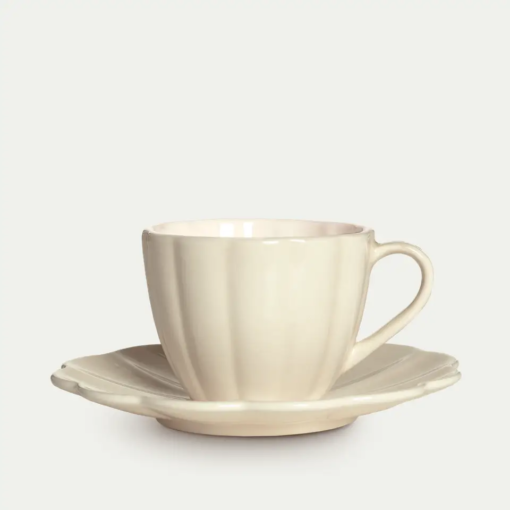 Mateus, Oyster cup & saucer sand