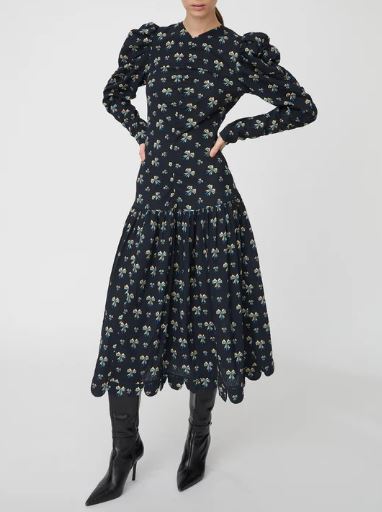 Stella nova, Midi dress with allover bow print