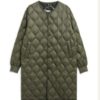 Taion, Military over size crew neck long down jacket