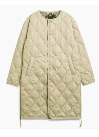 Taion, Military over size crew neck long down jacket