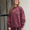 Anine bing, Miles oversized sweatshirt dark burgundy