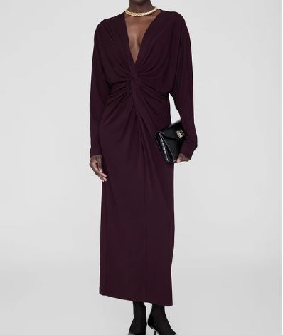 Anine bing, Mathilde dress bordeaux