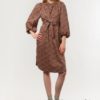 APOF, Madeline dress antheia brown