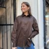 FWSS, Coastal Shirt Chocolate Brown