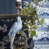 G&C, Candleholder Parrot Blue