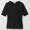 FWSS, Modal Midi Sleeve Tee Jet Black