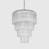 Meuble, Fontaine Chandelier 4 Layer Black/Clear