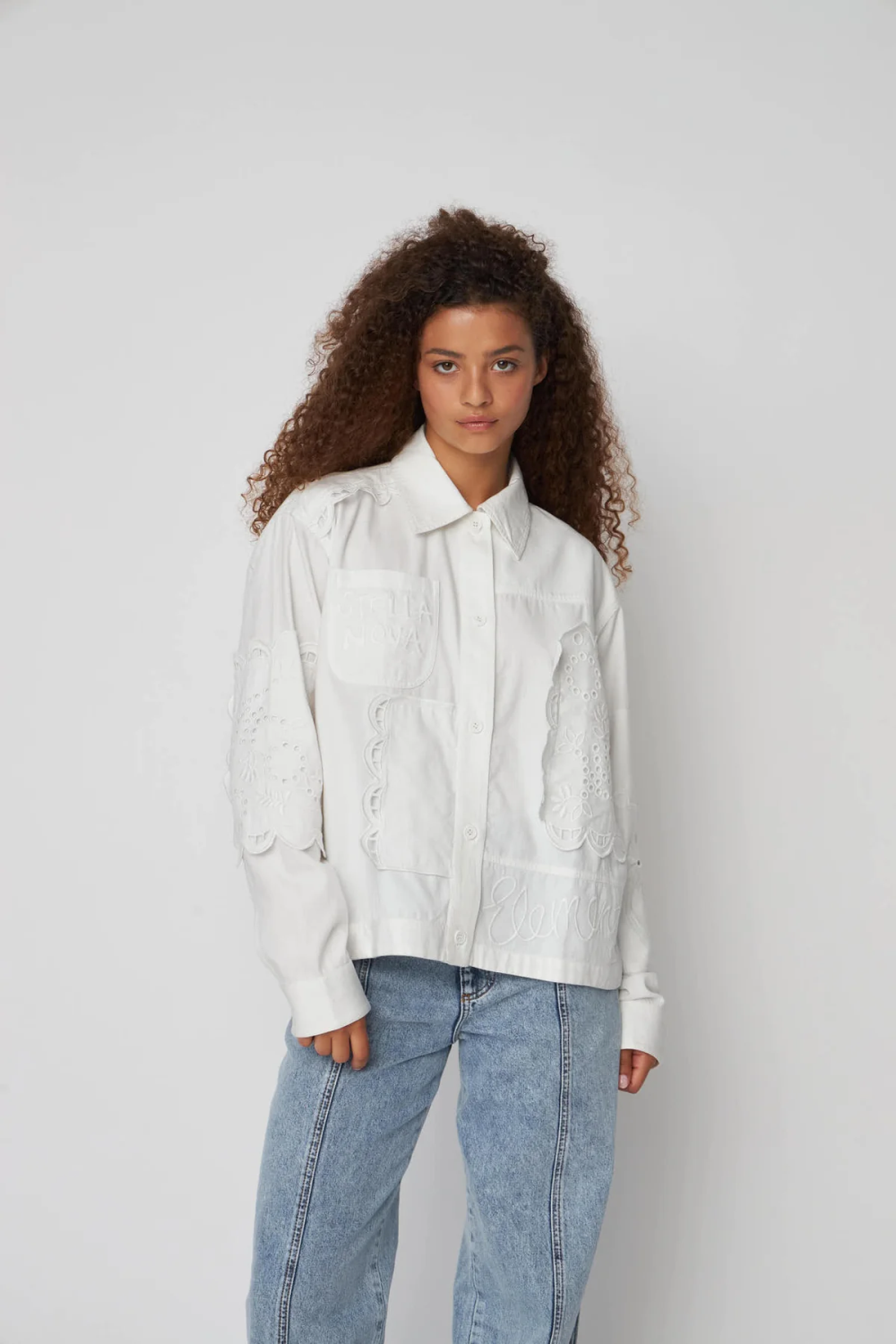 Stella Nova, Elements Embroidered Cotton Shirt