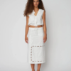 Stella Nova, Elements Embroidered Cotton Skirt